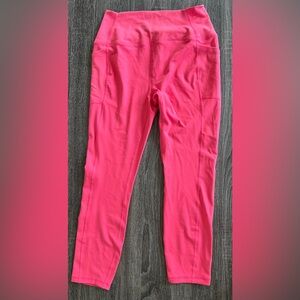 RBX Hot Neon 💕 Pink 3/4 length leggings | Large